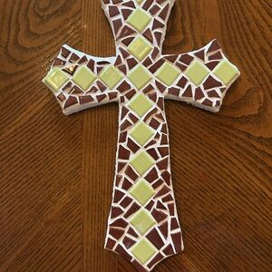 Mosaic Cross Wall Decor